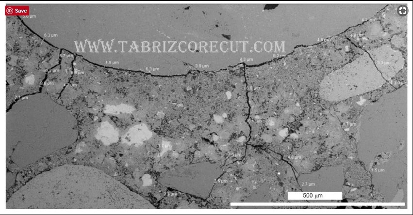 ریز ترک ها در ساختار میکروسکوپی بتن سخت شده
