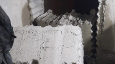 برش دیوار بتن مسلح با کرگیری متوالی