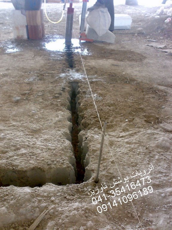 برش سقف بتنی به ضخامت 30 سانتیمتر