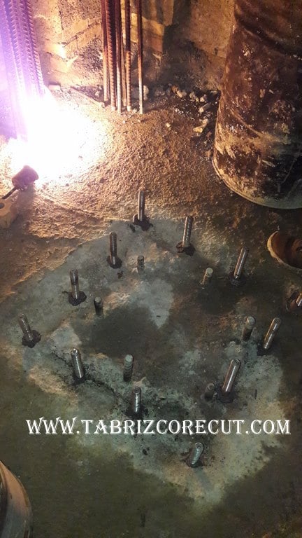 کاشت بولت در بتن با چسب کاشت اپوکسی