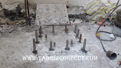 کاشت بولت در بتن با چسب کاشت اپوکسی